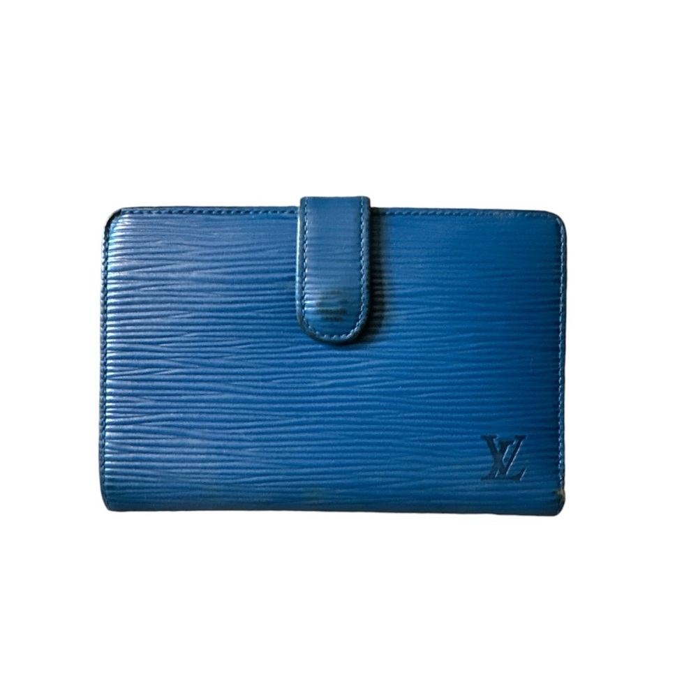 Louis Vuitton Blue Epi Porte Billets Wallet